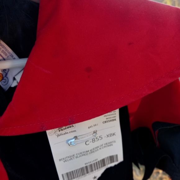 Size 4 Girls Rare "Queen of Hearts" Costume/DressUp Dress - Picture 3 of 10